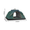 2-3 Man Automatic Instant Double Layer Pop Up Camping Tent Waterproof Outdoor UK