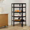 Black Boltless Garage Corner Racking Metal Shelving Stand Heavy Duty 5Shelf Unit
