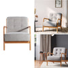 Sofa Couch Solid Wood Chair Soft Flannel Upholstered Seat Living Room Furniture