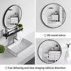 Large Round Wall Mounted Mirror Bathroom Bedroom Makeup Dressing Mirror Circle