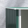 Outdoor Storage Shed Steel Garden Shed w/ Lockable Door Green