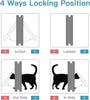 Lockable Pet Door 4Way Locking Small Medium Large Dog Cat Flap White/Brown Frame