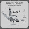 Ergonomic High Back Gaming Chair for Adults with Footrest, Lumbar Support, Grey