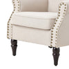 Fireside Armchair Wing Back Upholstered Queen Anne Chair Bedroom Lounge Sofa NEW