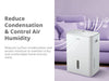 20L/DAY ‎COMFEE Dehumidifier for Home Smart Control 3L Water Tank W/ Wheels