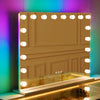 Hollywood Vanity Makeup Mirror with 18-LED Lights RGB Backlit Light Up Wall 80cm