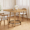 Square Dining Table for 2-4, 80cm Modern Small Kitchen Table for Dinner Room