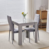 Modern 110/75cm Wooden Dining Table for Dining Room Kitchen for 2-6 People
