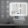 LED Bathroom Mirror 80*60cm Illuminated 3 Color Mode Touch Wall Mounted IP44