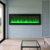 Wall Mounted 50inch Insert LED Fireplace Electric Inset Media Fire Stove 12Color