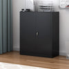 Metal Cupboard Storage Cabinet with 2 Doors for Office Laundry Workshop Garage
