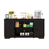 Barn 2 Sliding Doors Bar Cabinet Home Buffet Farmhouse Storage Cabinet TV Stand