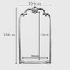 Mirror Large Full Length Wall Archtop Antique Vintage Silver Leaner 184 x 104cm