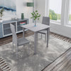 Square Table&2/4 Chairs Dining Set Wood Top Metal Frame Dining Table Kitchen