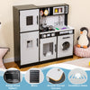 Chef Pretend Play Toy Kids Kitchen Playset w/Water Dispenser-Black