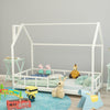 Solid Wood Kid House Bed Frame Single Bed Treehouse Toddler Child Floor Bedframe
