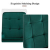 2x High Back Velvet Dining Chairs Modern Design Dining Room Chairs Metal Legs