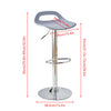 Set of 2/4/6 Plastic Bar Stools for Breakfast Kitchen Barstool Chair