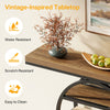 Tribesigns 47"Industrial Console Table, 6-Tier Entryway Table with Storage Shelf