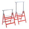 2 x Telescopic Builders Trestle Work Bench Carpenter Folding Saw Horse Tools Red