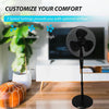 Pedestal Fans Cooling 16 inch Electric Oscillating Floor Fan w/ 3 Speed Setting