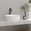 Bathroom Cloakroom Ceramic Counter Top Wash Basin Sink Round White Washing Bowl