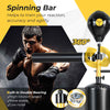 COSTWAY Boxing Speed Trainer Freestanding 360° Spinning Bar
