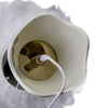 Elegant Fluffy White Feather Table Lamp Nightstand LED Lights Decor Night Light