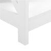 White Console Table with Drawer, 3 Tiers Slim Entryway Table for Living Room