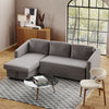 Lounge Sectional Sofa Set Living Room Chaise Couch 4 Seater w/ Storage Ottoman