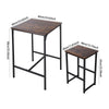 Breakfast Bar Table and Stools Kitchen Dining Room Industrial Furniture Set of 3