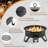 Portable Outdoor Propane Fire Pit Small Round Fire Bowl Camping