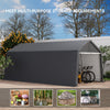Outdoor Storage Shed Equipment Shelter Cover Bicycle PE Waterproof Steel Frame