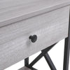 X-Frame Industrial Console Table Drawer Sofa Side Table Entryway Display Shelves