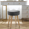 Chic Fabric Upholstered Dressing Table Vanity Stool Bedroom Living Room Chair