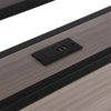 DOUBLE BED FRAME WITH LED LIGHTS, 4 DRAWERS, CHARGING STATION METAL PLATFORM BED
