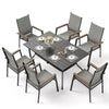 7Pcs Outdoor Furniture Patio Furniture Set Outdoor Dining Set Patio Dining Set