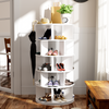 5-Tier Rotating Shoe Rack Tower Organiser 360° Spinning Shoe Display Carousel