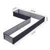 Galvanized Outdoor Garden Raised Baskets Vegetable/Herb/Flower Grow Bed Planter