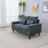 Panana Linen Fabric 2 & 3 Seater Sofa Couch with Wood Legs 3 Colours
