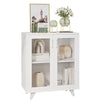 Sideboard Kitchen Buffet Cupboard Console Table with Glass Doors Cabinet 2 Shelf
