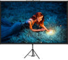 Tripod Projector Screen with Stand 100inch 4K HD 16:9 Home Cinema Portable