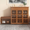 Large Wooden Shoe Rack Shelf Shoes Cabinet With Soft Seat Bench Footwear Storage