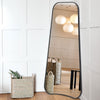 Full Body Length Mirror A Frame with Floor Standing Bracket Wall Mounted Hooks