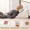 3PCS Bed Wedge Pillow Set Sleeping Adjustable Incline Pillow-White