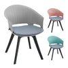 Set of 4 Rotatable Seat Home Office Working Dining Chairs Plastic Kitchen Seat