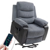 Power Lift Riser and Recliner Chair with Remote Control, Dark Grey