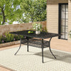 European Style Cast Aluminium Garden Table Rectangle 6Seater Outdoor Patio Table