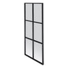50x120CM WINDOW STYLE MIRROR LIVING ROOM DECOR HALLWAY GARDEN WALL GLASS (BLACK)