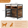 120cm Dog Crate Furniture Wooden Crate Table Thickened Metal Tube Cage